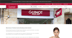 Desktop Screenshot of institut-bordeaux-saintgenes.guinot.com